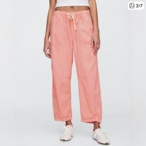 GAP Coral Drawstring Wide-Leg Barrel Pants